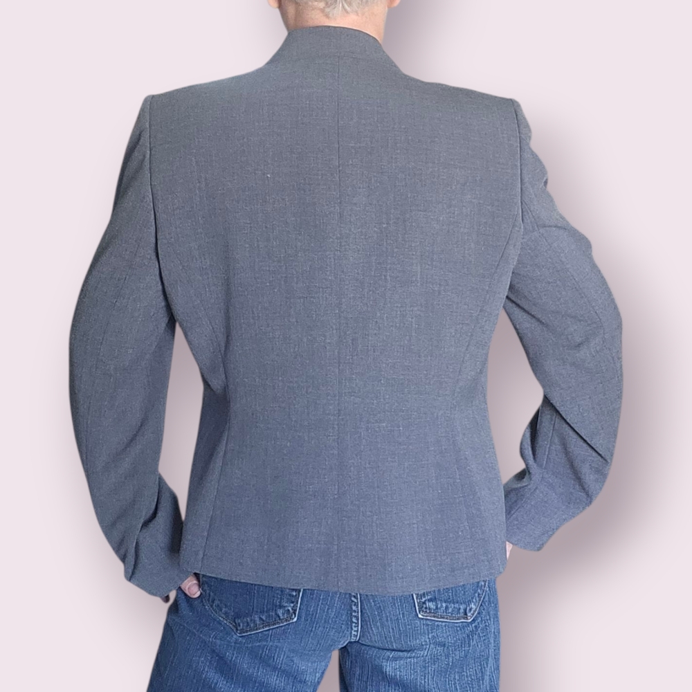 Tahari ASL Women's Gray Blazer Size 12 - Picture 3 of 5